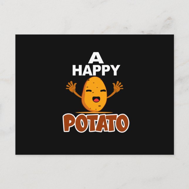 Postal Potato Lover, Addict , patatas fritas (Anverso)