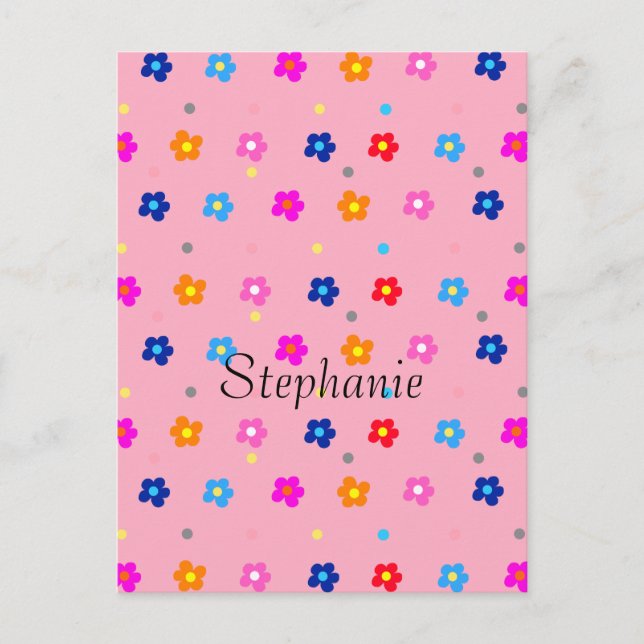 Postal Potencia de flor (Anverso)