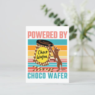 POSTAL POTENCIADO POR CHOCO WAFER - CHOCO WAFER Y CAT LOV