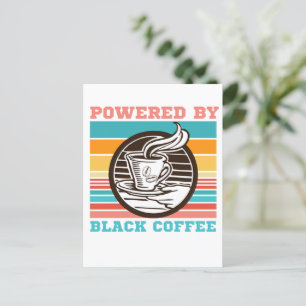 POSTAL POTENCIADO POR EL CAFÉ NEGRO - AMANTE DEL CAFÉ