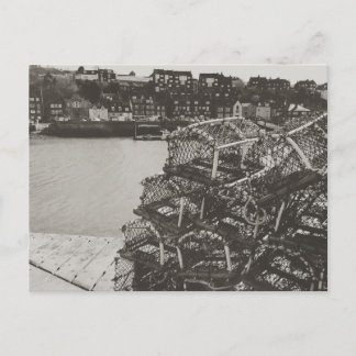 Postal Potes de cangrejo, puerto de Whitby, North Yorkshi