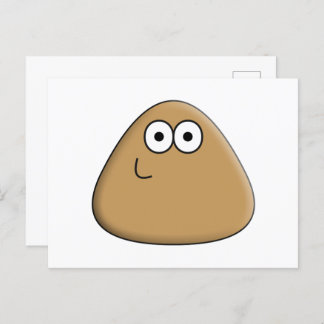 Postal Pou feliz - Postcard