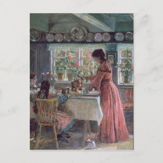 Postal Pouring the Morning Coffee, 1906 (Anverso)