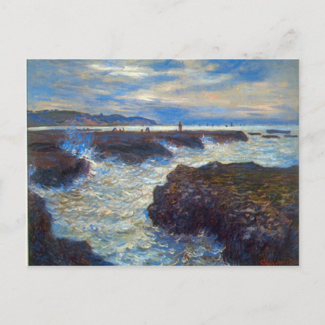 Postal Pourville por Claude Monet (Anverso)