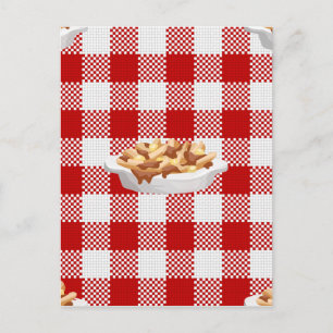 Postal poutina de plaid