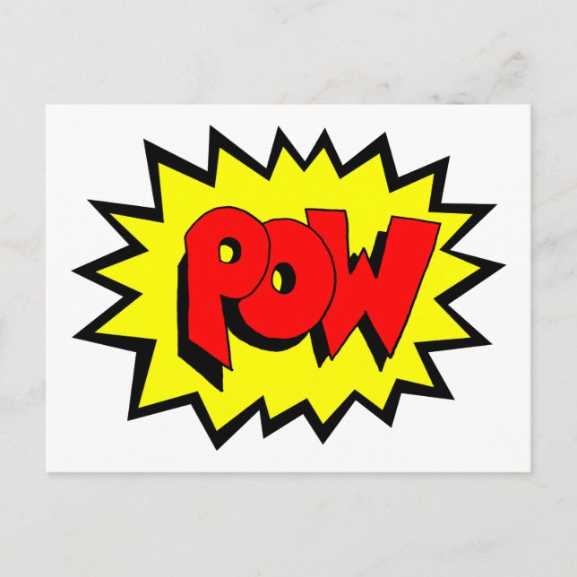 Postal POW - Arte pop del libro de historietas (Anverso)