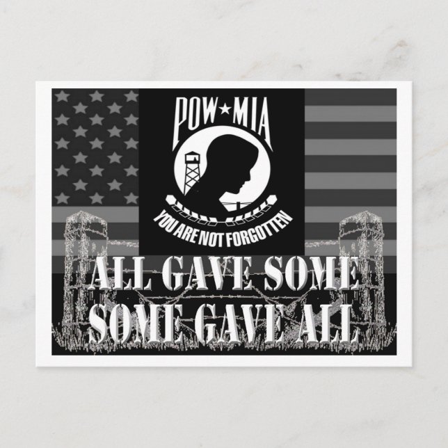 POSTAL POW-MIA (Anverso)