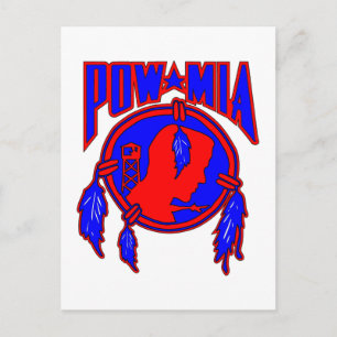 Postal POW-MIA indígena nativo americano