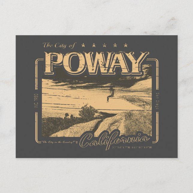 POSTAL POWAY SAN DIEGO CALIFORNIA - ROCK DE CHIP DE POTAT (Anverso)