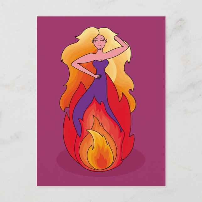 Postal Power women postcard (Anverso)