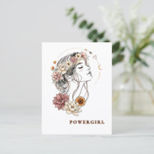 Powergirl – Mujer Floral, Fuerza y Autoestima
