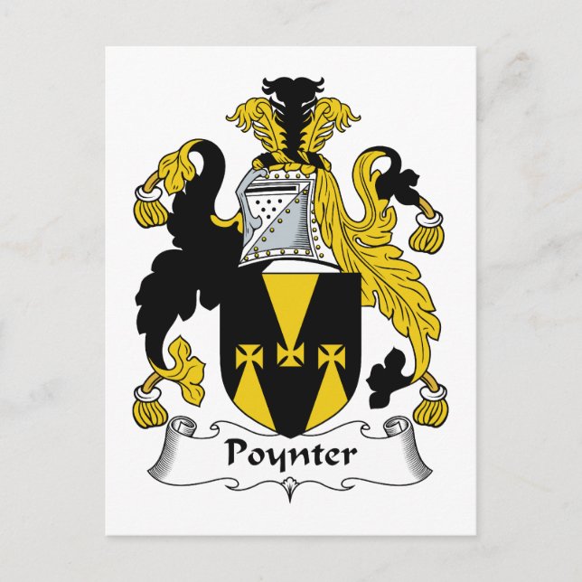 Postal Poynter Family Crest (Anverso)