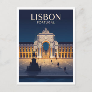 Postal Praça do Comércio Lisboa Portugal