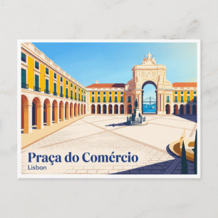 Postal Praça do Comércio Lisboa Portugal