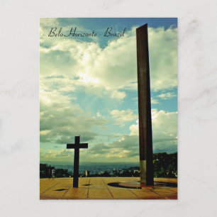 Postal Praça do papa, Belo Horizonte, Brasil
