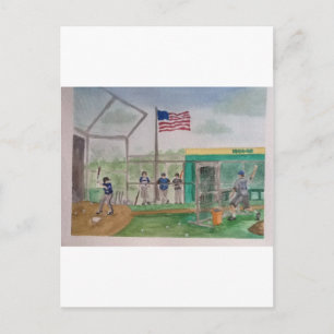 Postal Práctica de bateo