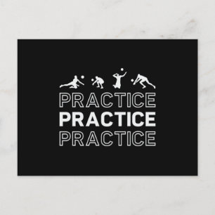 Postal Práctica práctica del jugador de voleibol playa