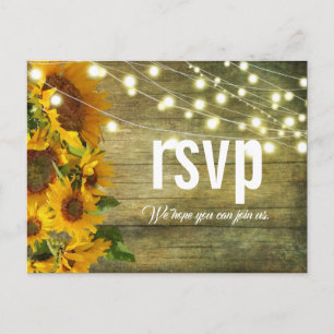 Postal Pradera de Girasoles   Diseño Floral Rústico