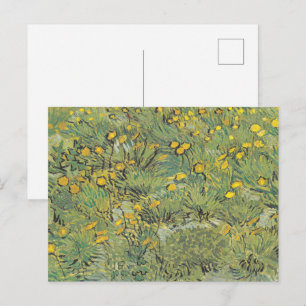 Postal Prado Amarillo de Van Gogh - Arte Floral Clásico