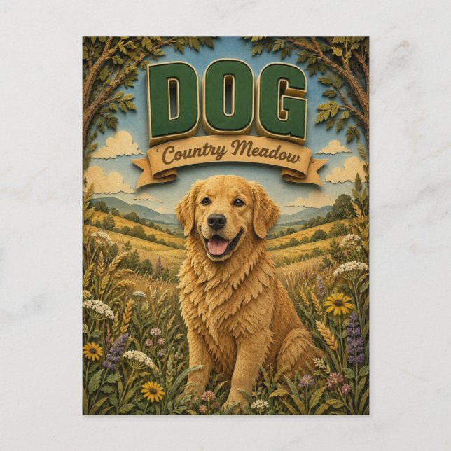 Postal Prado de Campo de Perro POPCUT (Anverso)