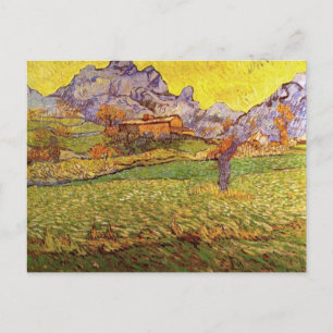 Postal Prado en las montañas de Vincent van Gogh