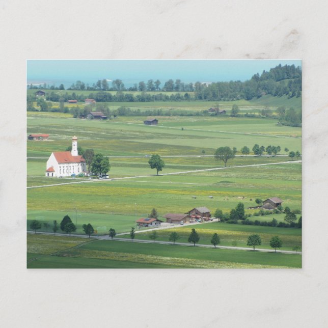Postal Prados verdes de Alemania (Anverso)