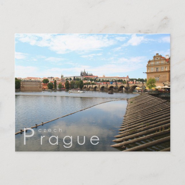 Postal Praga 004, foto checa (Anverso)