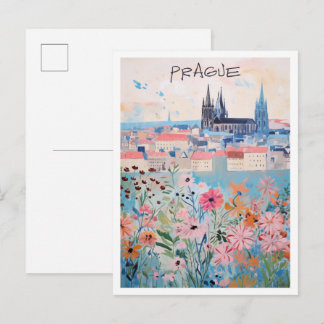 Postal Praga Arte Checo Viajes