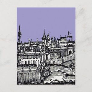 Postal Praga capital medieval de República Checa