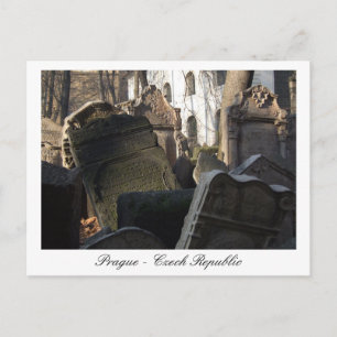 Postal Praga, cementerio judío, casco antiguo / República