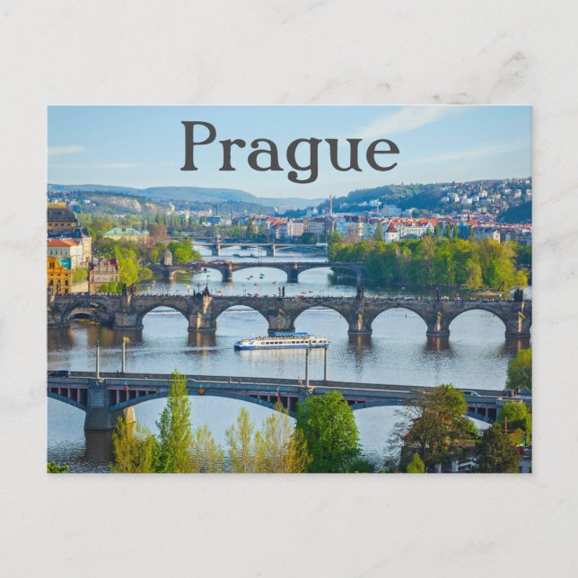 Postal Praga Ciudad República Checa (Anverso)