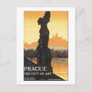 Postal Praga La ciudad del arte