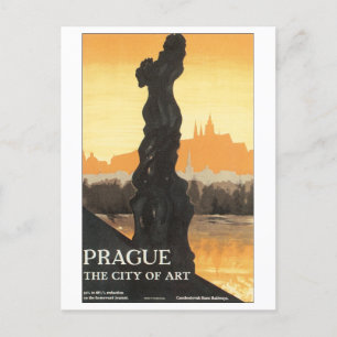 Postal Praga, la ciudad del arte