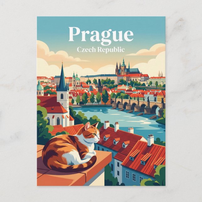 Postal Praga República Checa (Anverso)