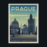 Postal Praga, República Checa<br><div class="desc">Anderson Design Group es una firma de diseño y ilustracion galardonada en Nashville,  Tennessee. El fundador Joel Anderson dirige un equipo de artistas talentosos para crear arte poster original que se parece a las estampas publicitarias tradicionales de los años 20 a los 60.</div>