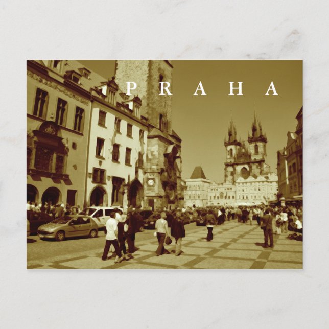 Postal Praga, República Checa (Anverso)