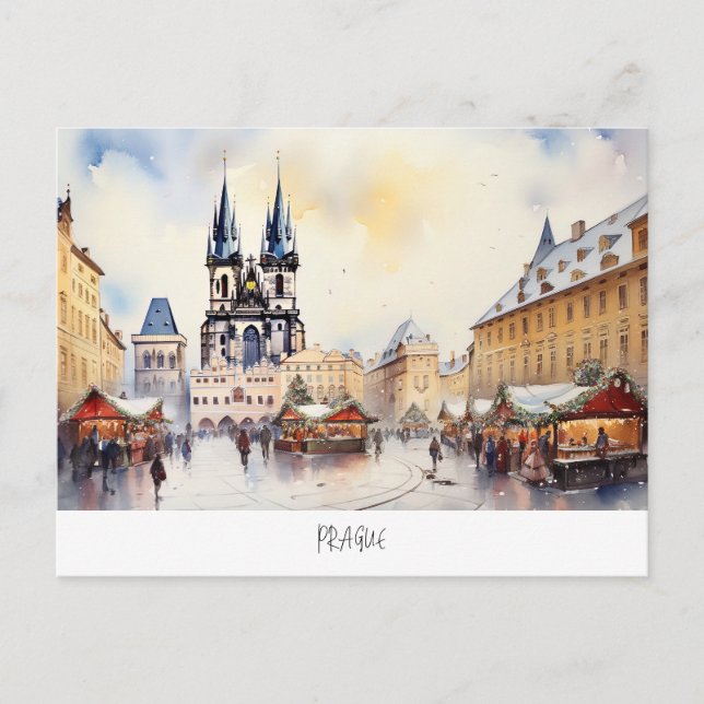 Postal Praga, República Checa (Anverso)