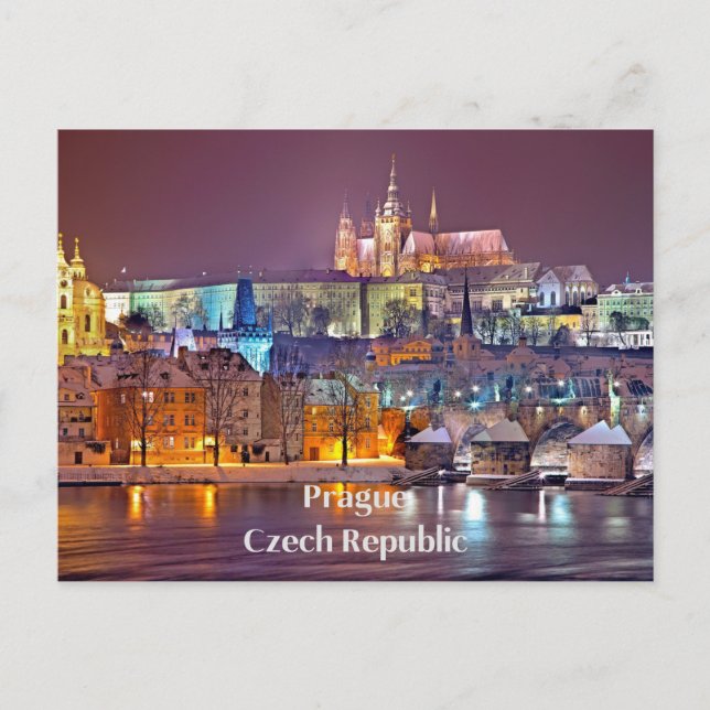 Postal Praga, República Checa (Anverso)