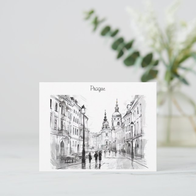 Postal Praga República Checa (Anverso de pie)