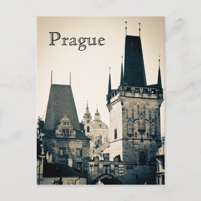 Postal Praga, República Checa (Anverso)