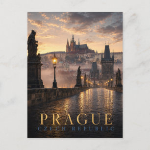 Postal Praga República Checa Puente Carlos REALMS