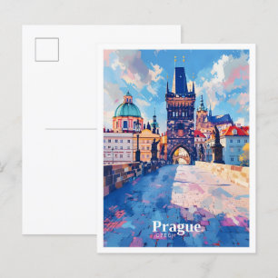 Postal Praga República Checa Viajes de arte