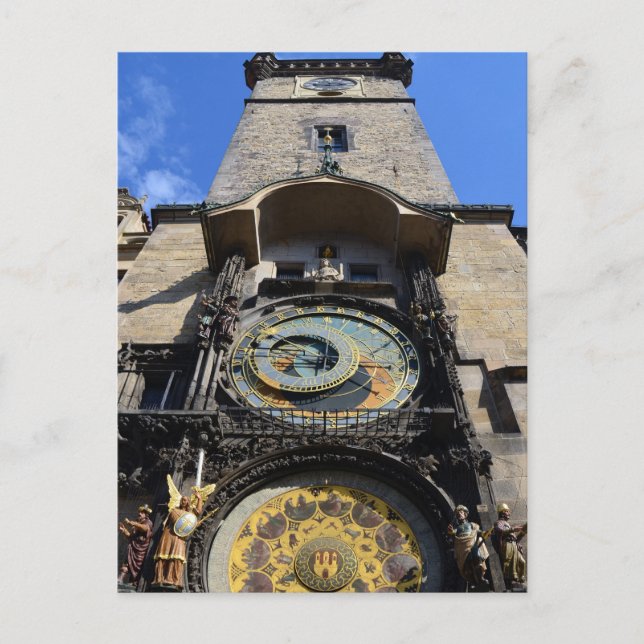 Postal Praga, Torre del Reloj - Orloj, República Checa (Anverso)