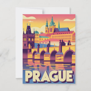 Postal Praga vintage