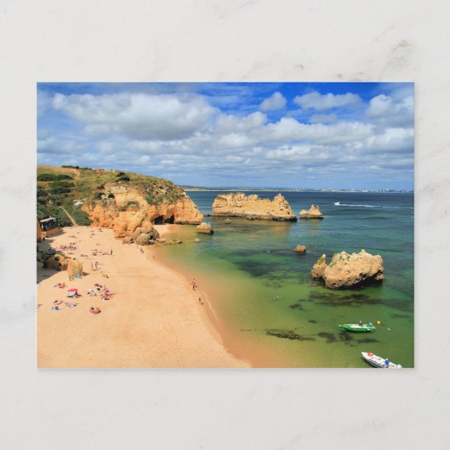 Postal Praia da Dona Ana (Anverso)
