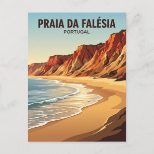Postal Praia da Falésia Portugal