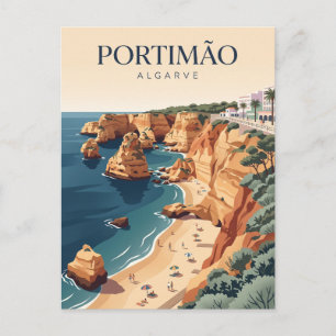 Postal Praia da Rocha Portugal