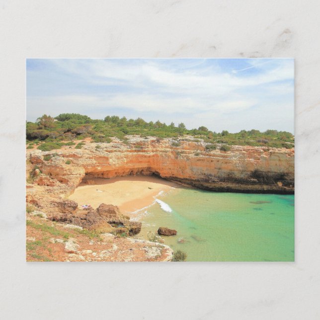Postal Praia de Albandeira (Anverso)