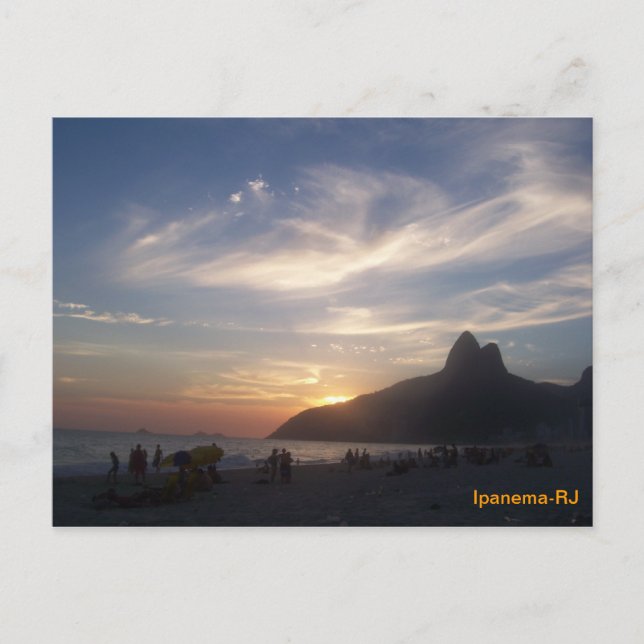 Postal Praia de Ipanema (Anverso)