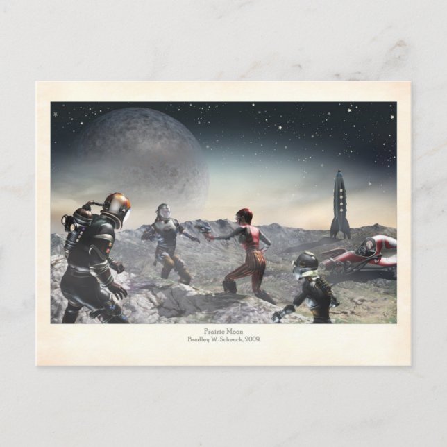Postal Prairie Moon Postcard (Anverso)